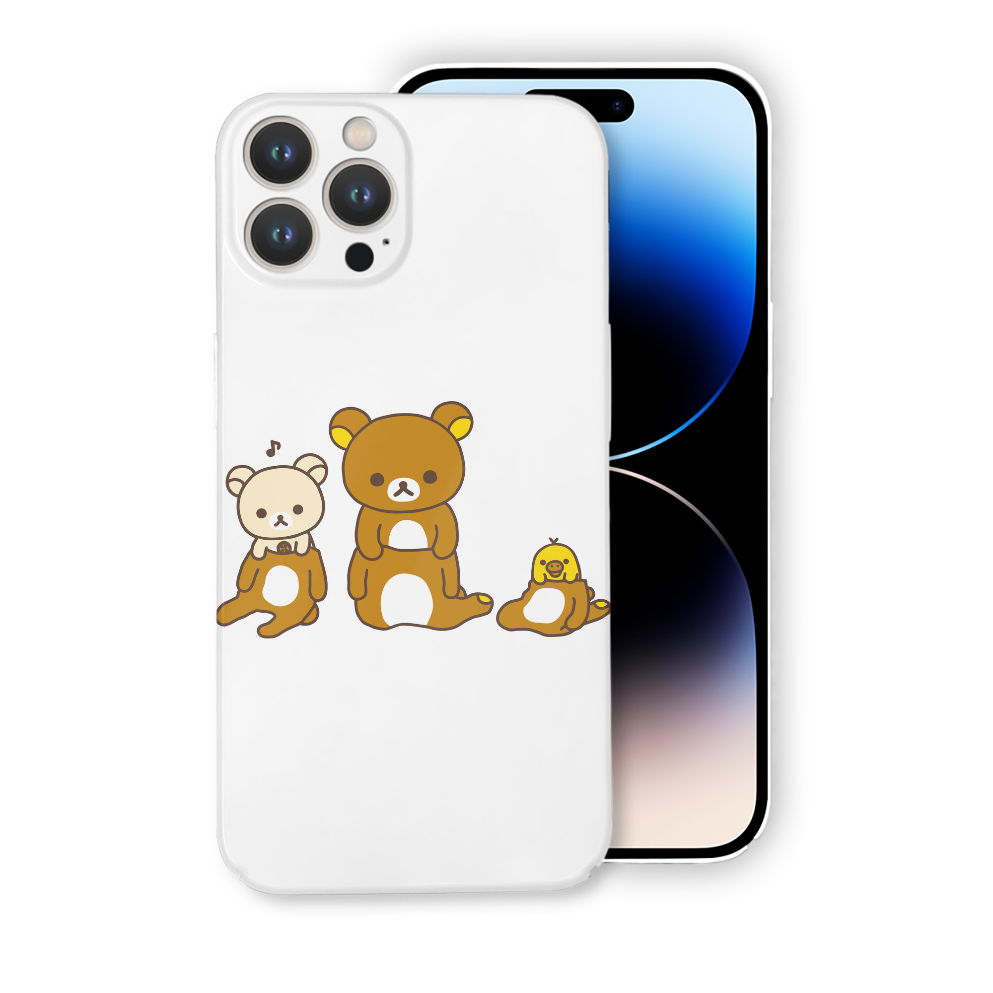 （画像用） リラックマ リラックマ キイロイトリ Rilakkuma Korilakkuma Kiiroitori 【iPhone 14シリーズ対応】ハードケース